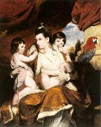 REYNOLDS, Sir Joshua Lady Cockburn and her Three Eldest Sons dy oil painting